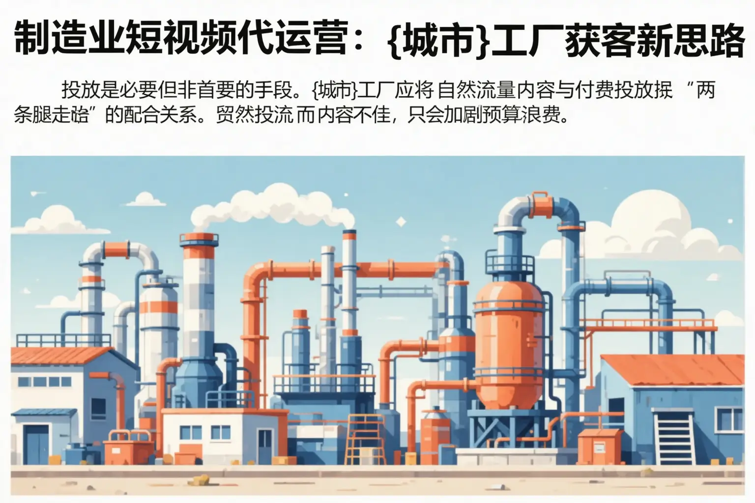 制造业短视频代运营:日喀则工厂获客新思路