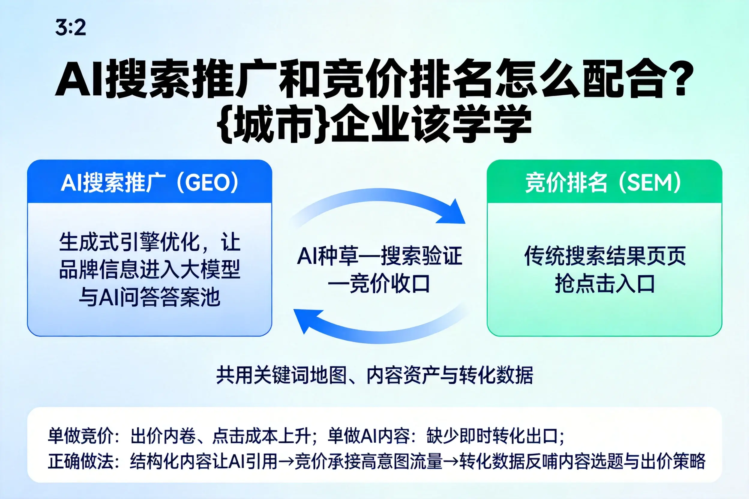 AI搜索推广和竞价排名怎么配合？日喀则企业该学学