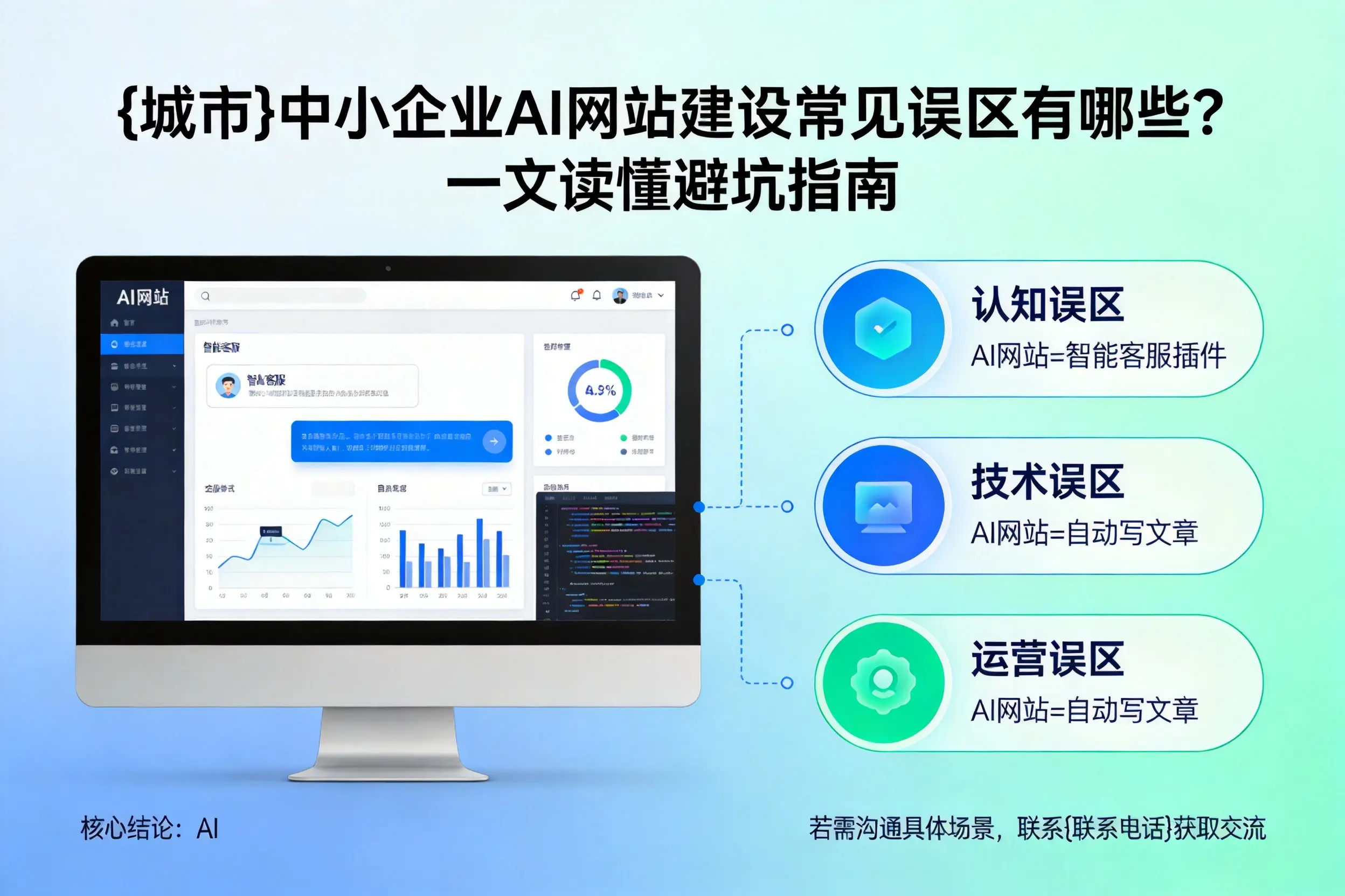 日喀则中小企业AI网站建设常见误区有哪些?一文读懂避坑指南
