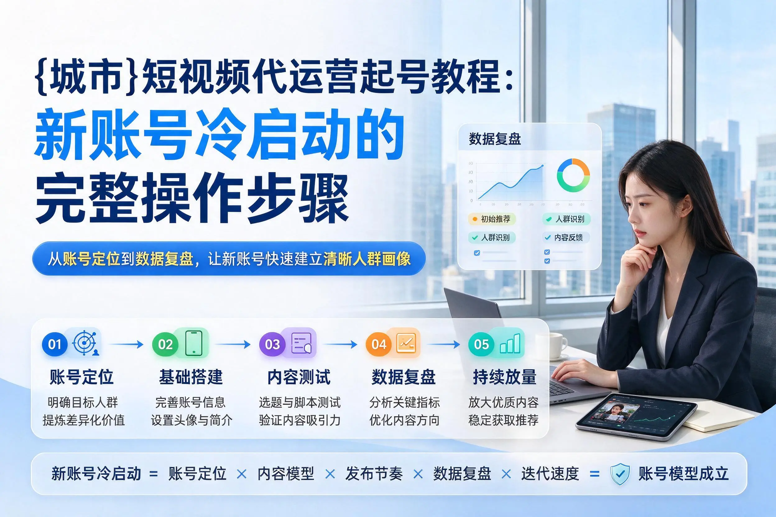 日喀则短视频代运营起号教程：新账号冷启动的完整操作步骤