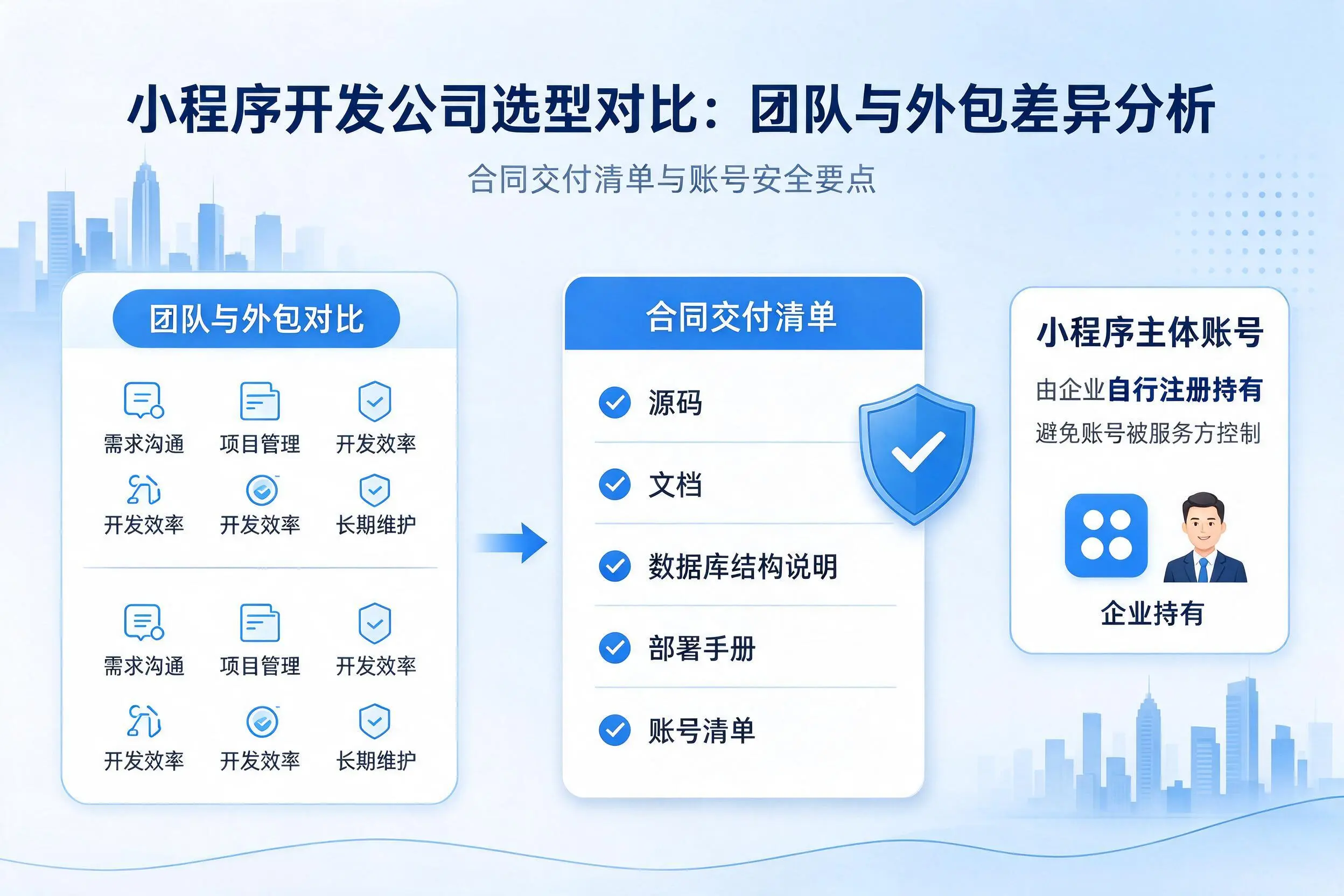 日喀则小程序开发公司选型对比：团队与外包差异分析