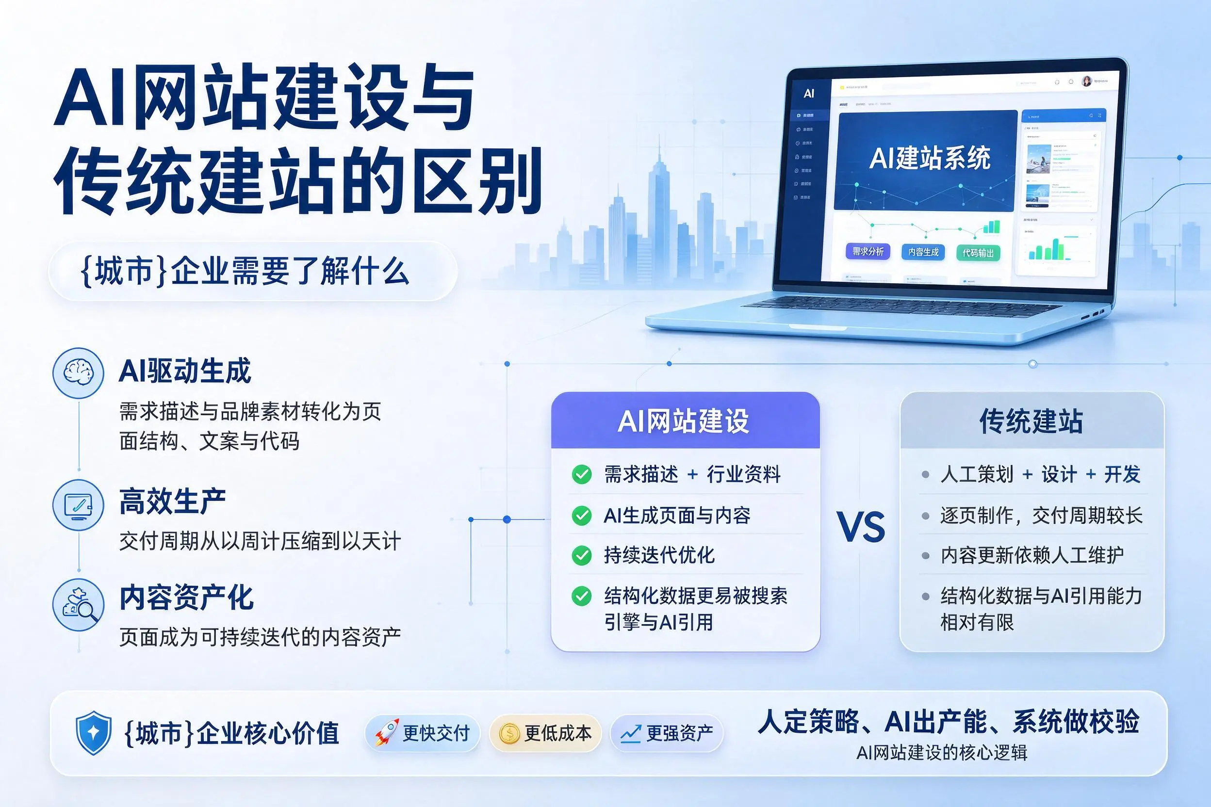 AI网站建设与传统建站的区别,日喀则企业需要了解什么