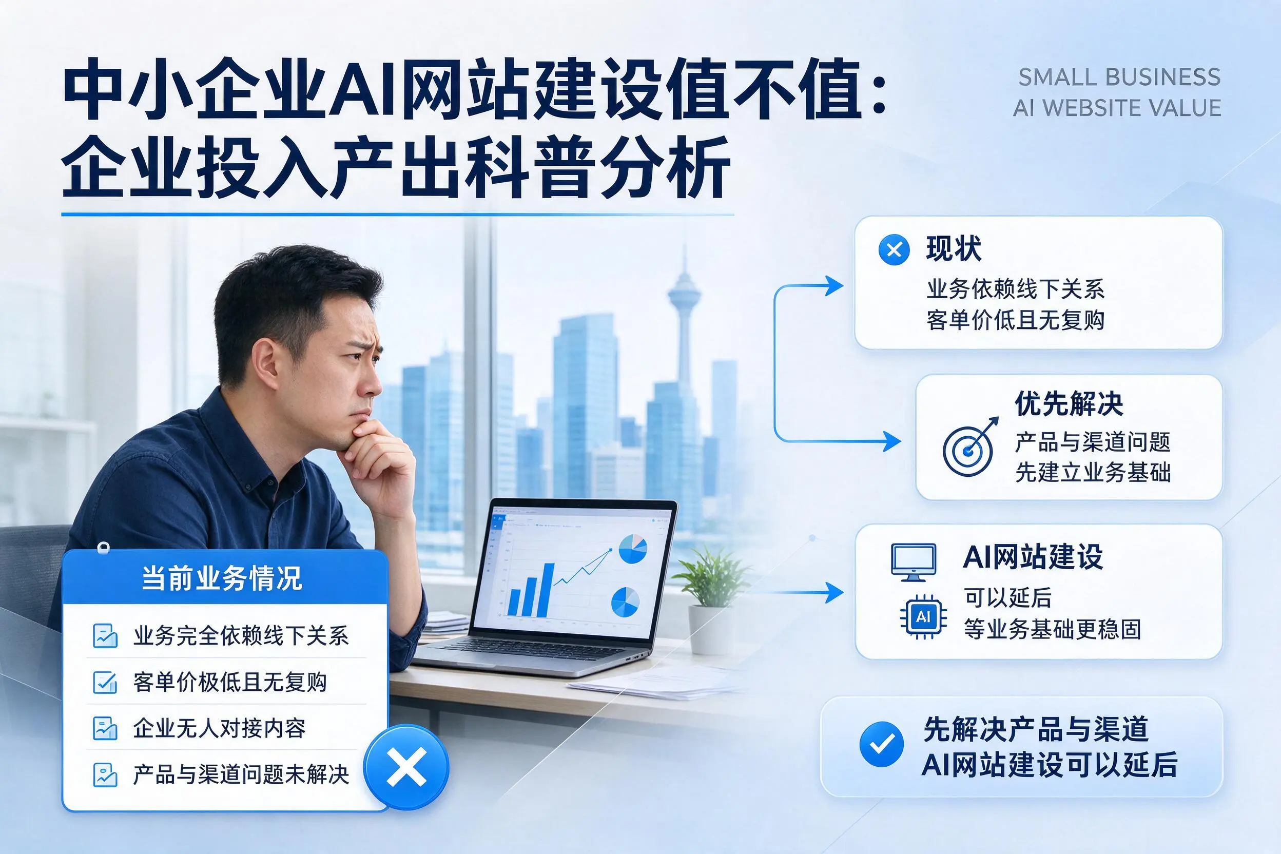 中小企业AI网站建设值不值:日喀则企业投入产出科普分析