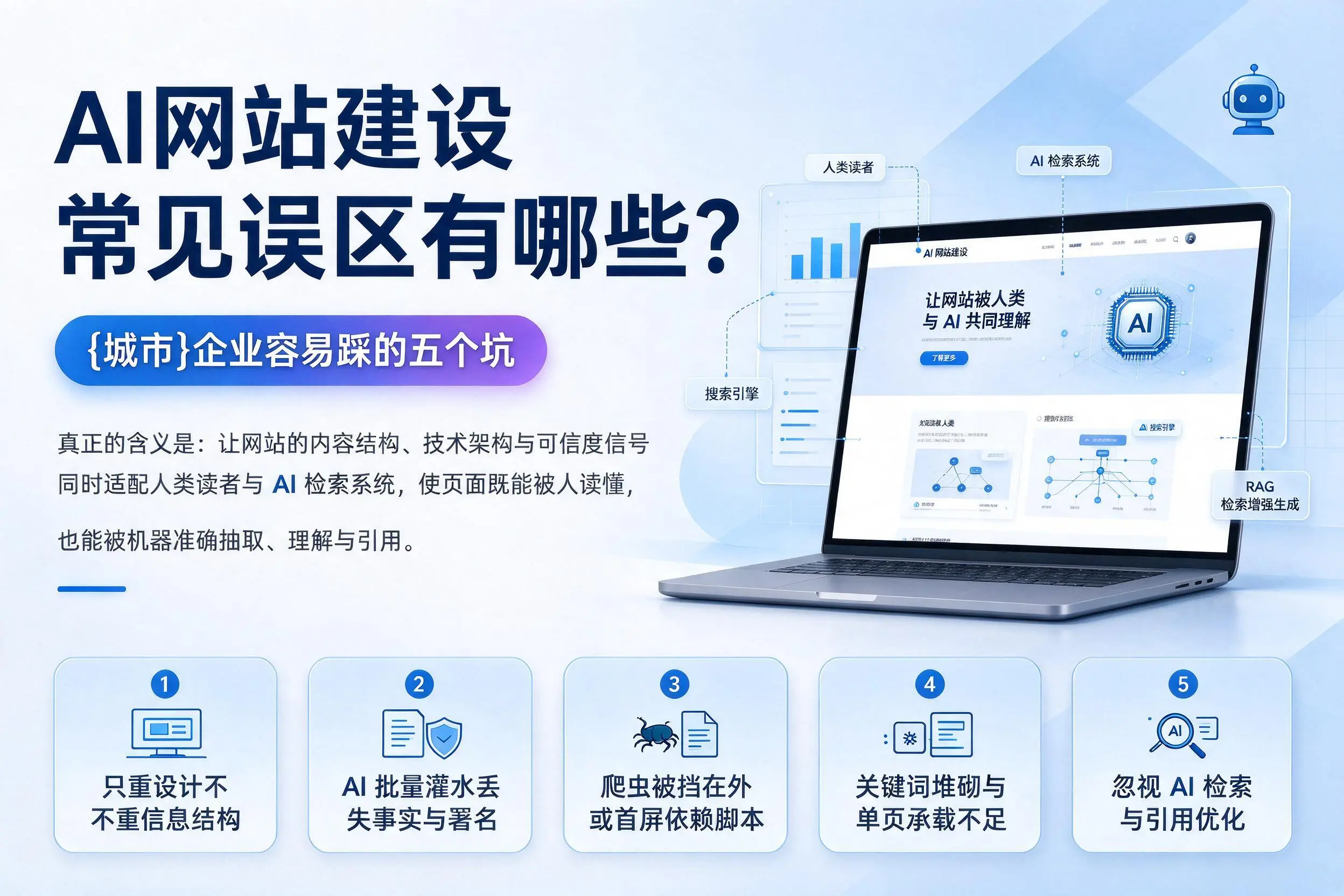 AI网站建设常见误区有哪些?日喀则企业容易踩的五个坑