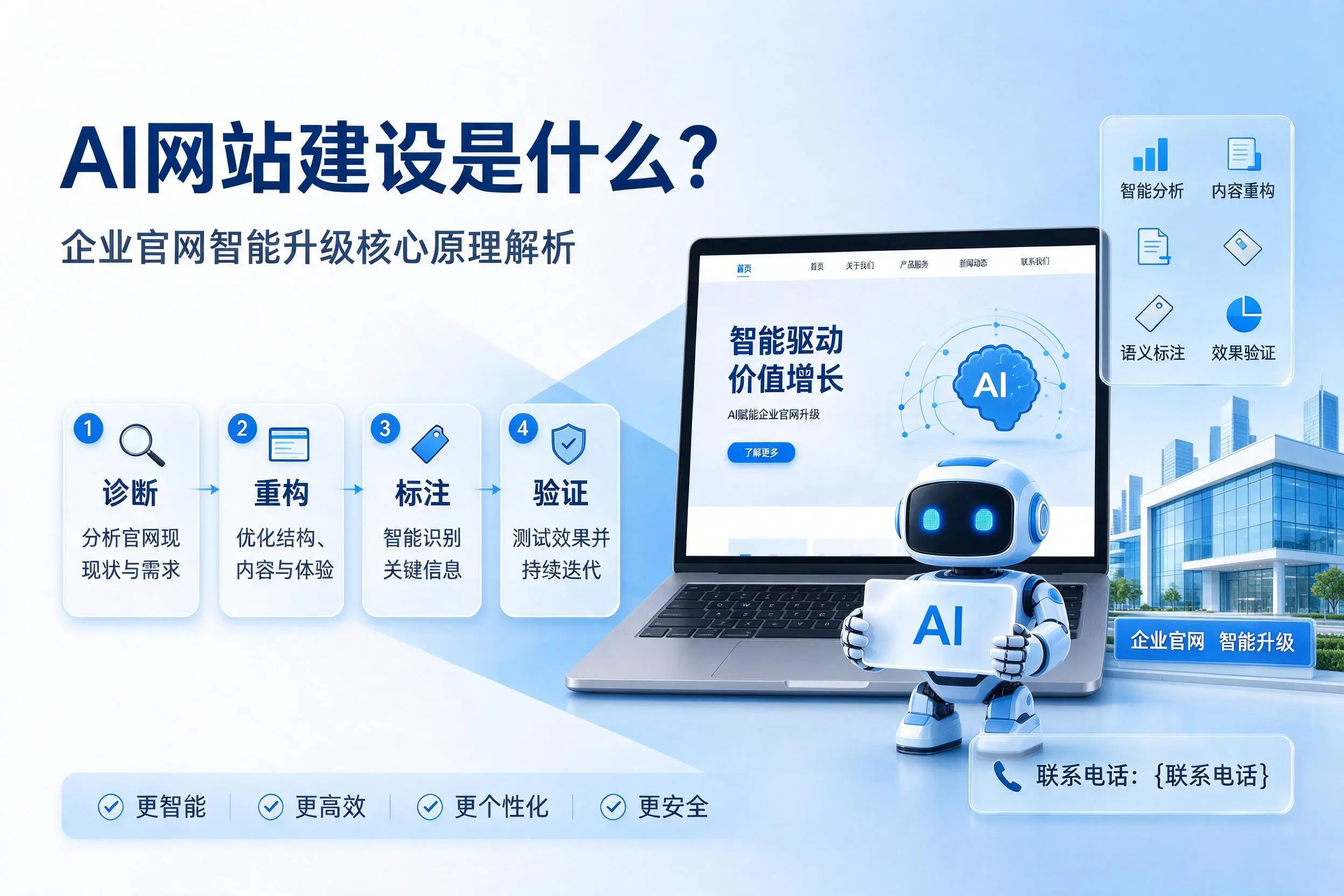 AI网站建设是什么?日喀则企业官网智能升级核心原理解析